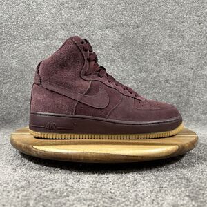 Nike Air Force 1 High LV8 AF1 GS 807617-600 Kids Sz 6Y Burgundy Crush Shoes Used